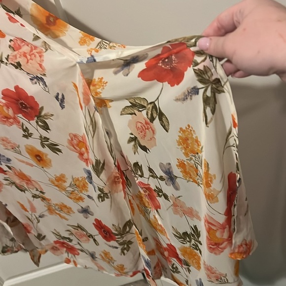 Papaya size Medium Maxi Sundress w slit and cutouts on side, mini skirt lined - Picture 6 of 11